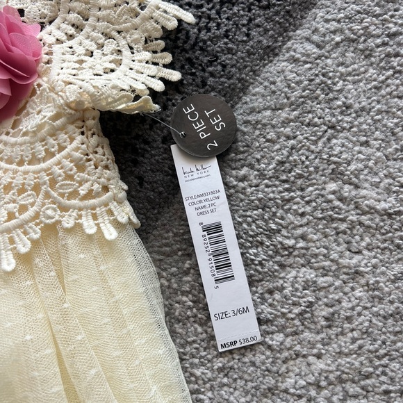Nicole Miller And Little Bitty Girl’s 3/6 Month Formal 2PC Dresses - Picture 2 of 7